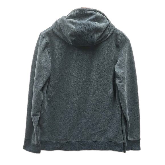 LL BEAN Womens M Cozy Camp Pullover Sweatshirt Hoodie Thumbholes Green Hiking - Picture 2 of 8